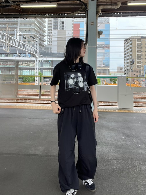 2WAYパラシュートパンツ (カーキ) - seventen