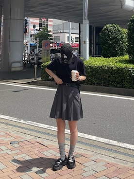 「アイテム（バレエシューズ）」を使った、senaさん（レディース・160cm）の夏コーディネート