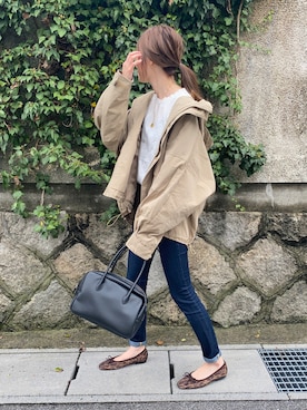 「アイテム（バッグ）」を使った、Sato*さん（レディース・164cm・30代）の秋コーディネート