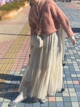 「重ね着ベストシーズン」｜「アイテム（バレエシューズ）」を使った、Rinoさん（レディース・163cm）の秋コーディネート