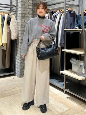 「アイテム（ブーツ）」を使った、しおりんさん（レディース・165cm・30代）の冬コーディネート