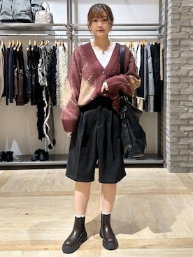 「ハーフパンツ」｜しおりんさん（レディース・165cm）の秋コーディネート