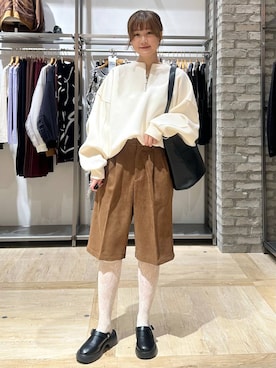 「アイテム（レッグウェア）」を使った、しおりんさん（レディース・165cm・30代）の秋コーディネート