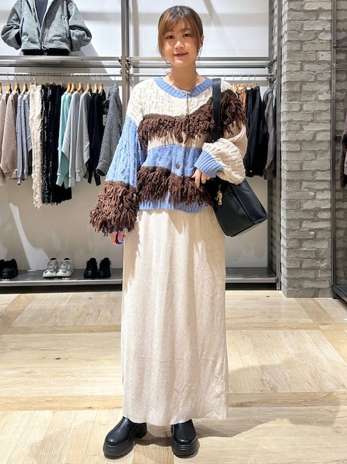 セール】3ゲージループMIXカーディガン 591324（カーディガン/ボレロ