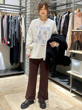 「アイテム（ママ＆ベビー）」を使った、しおりんさん（レディース・165cm）の冬コーディネート