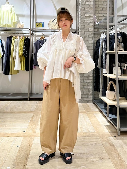 LEPSIM ブラウス シャツ ボリュームレースブラウス 323364