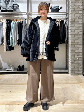 「アイテム（マタニティウェア/グッズ）」を使った、しおりんさん（レディース・165cm）の秋コーディネート