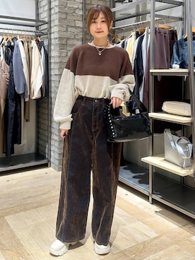 「アイテム（ハンドバッグ）」を使った、しおりんさん（レディース・165cm・30代）の冬コーディネート