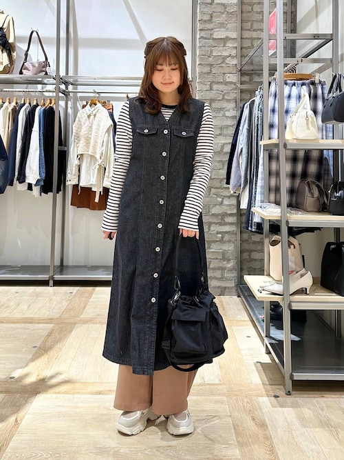 セール】デニムジレワンピース 299923（ワンピース）｜LEPSIM  