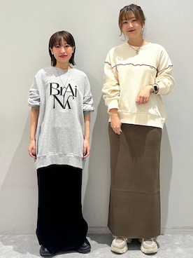 「アイテム（スウェット）」を使った、しおりんさん（レディース・165cm・30代）の秋コーディネート