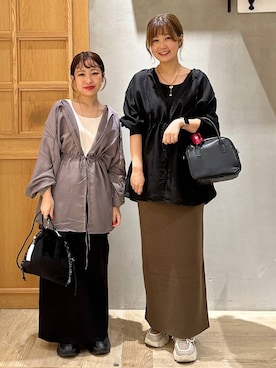 「アイテム（その他ヘアアクセサリー）」を使った、しおりんさん（レディース・165cm）の秋コーディネート