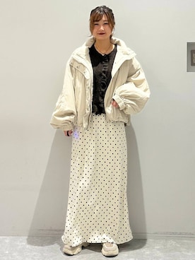 「アイテム（その他アウター）」を使った、しおりんさん（レディース・165cm）の秋コーディネート