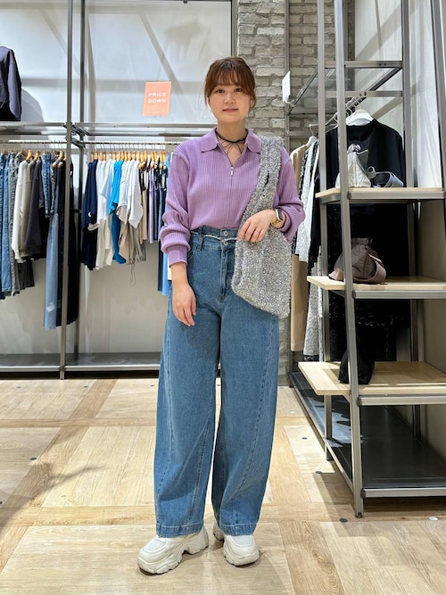 SZY様 セール】ウエスト切り替えデニムパンツ 129947（デニムパンツ