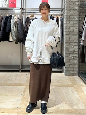 「アイテム（サンダル）」を使った、しおりんさん（レディース・165cm・30代）の冬コーディネート