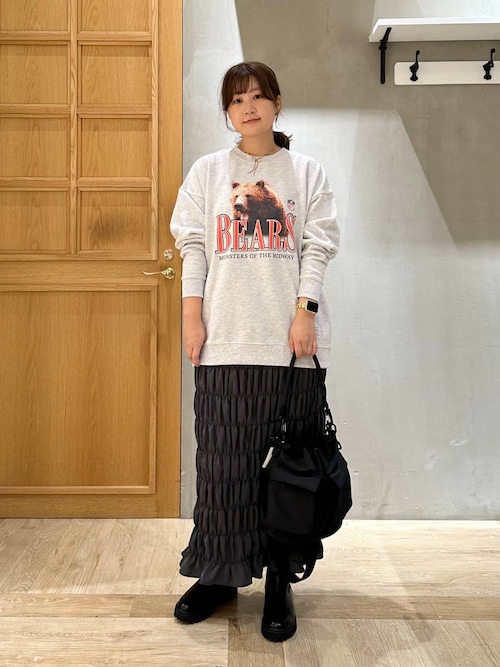 セール】無地シャーリングスカート2 147554（スカート）｜LEPSIM