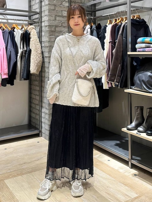 セール】3ゲージニュアンスケーブルプルオーバー 595357（ニット