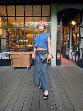 「Saint Laurent」｜mi桜さん（レディース・153cm）の秋コーディネート