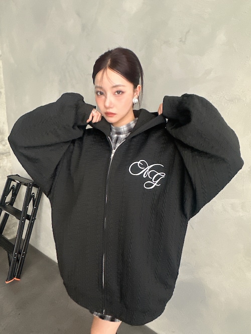 UNISEX カットケーブルジップパーカー（パーカー）｜ANDGEEBEE