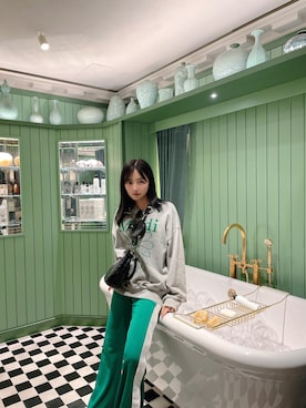 村瀬紗英さん(レディース・159cm)の夏コーディネート