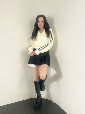 「ootd」｜村瀬紗英さん（レディース・159cm）の冬コーディネート