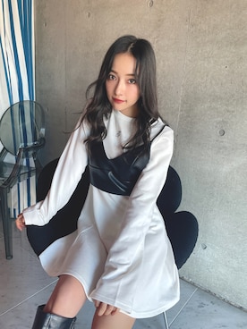 村瀬紗英さん（レディース・159cm）の冬コーディネート