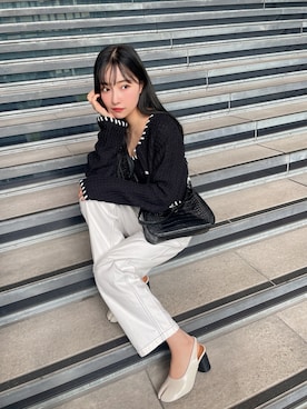 村瀬紗英さん（レディース・159cm）の秋コーディネート