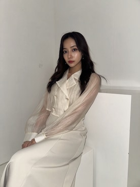 「ANDGEEBEE（アンジービー）のアイテム（ワンピース/ドレス）」を使った、村瀬紗英さん（レディース・159cm）の秋コーディネート