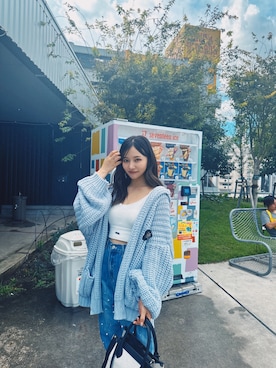 「ANDGEEBEE（アンジービー）のアイテム（パンツ）」を使った、村瀬紗英さん（レディース・159cm）の冬コーディネート