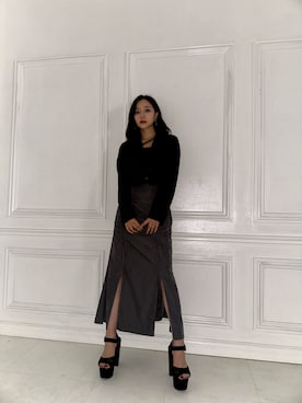 「ANDGEEBEE（アンジービー）のアイテム（ジャケット/アウター）」を使った、村瀬紗英さん（レディース・159cm）の秋コーディネート