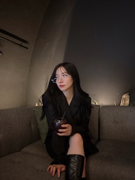 村瀬紗英さん(レディース・159cm)の冬コーディネート