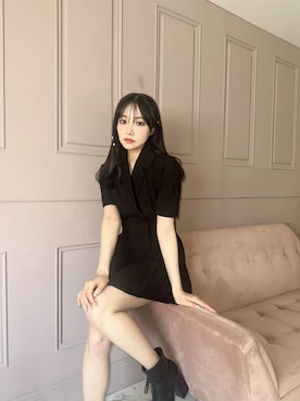 「ANDGEEBEE（アンジービー）のアイテム（ワンピース/ドレス）」を使った、村瀬紗英さん（レディース・159cm）の春コーディネート