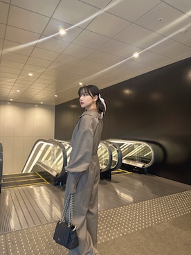 「ANDGEEBEE（アンジービー）のアイテム（その他アウター）」を使った、村瀬紗英さん（レディース・159cm）の夏コーディネート