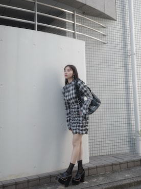 「outfit」｜「アイテム（ワンピース/ドレス）」を使った、村瀬紗英さん（レディース・159cm）の冬コーディネート