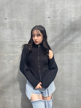 村瀬紗英さん（レディース・159cm）の冬コーディネート