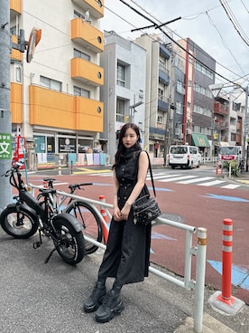 「ANDGEEBEE（アンジービー）のアイテム（ワンピース/ドレス）」を使った、村瀬紗英さん（レディース・159cm）の秋コーディネート
