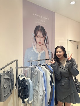 「ANDGEEBEE（アンジービー）のアイテム（ワンピース/ドレス）」を使った、村瀬紗英さん（レディース・159cm）の夏コーディネート