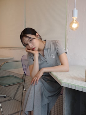 「ANDGEEBEE」｜村瀬紗英さん（レディース・159cm）の夏コーディネート