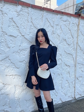 村瀬紗英さん（レディース・159cm）の冬コーディネート