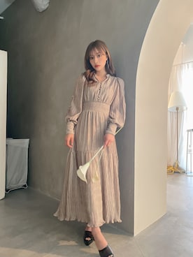 「ANDGEEBEE（アンジービー）のアイテム（シューズ）」を使った、村瀬紗英さん（レディース・159cm）の秋コーディネート