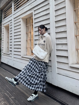 村瀬紗英さん（レディース・159cm）の冬コーディネート