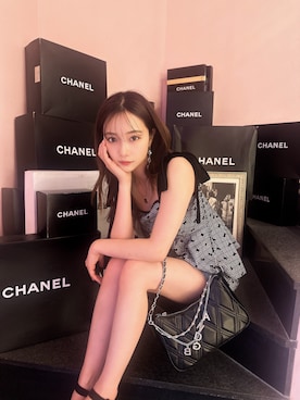 「ANDGEEBEE（アンジービー）のアイテム（その他トップス）」を使った、村瀬紗英さん（レディース・159cm）の夏コーディネート