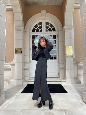 村瀬紗英さん（レディース・159cm）の秋コーディネート