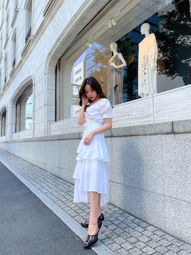 Piled Four Corset Dress herlipto（その他トップスを使った「ootd」の  