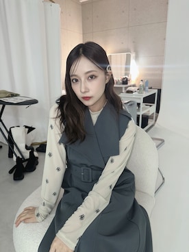「ANDGEEBEE（アンジービー）のアイテム（ワンピース/ドレス）」を使った、村瀬紗英さん（レディース・159cm）の秋コーディネート