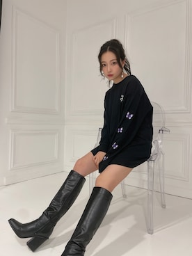 村瀬紗英さん(レディース・159cm)の秋コーディネート