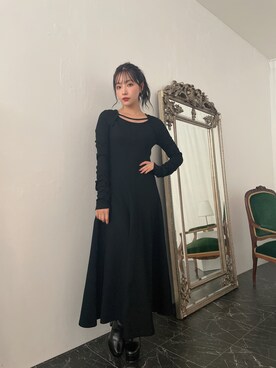 村瀬紗英さん（レディース・159cm）の冬コーディネート