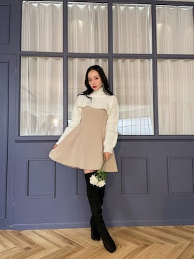 村瀬紗英さん（レディース・159cm）の秋コーディネート