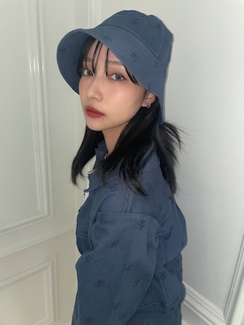 「Gジャン」｜「アイテム（その他アウター）」を使った、村瀬紗英さん（レディース・159cm）の夏コーディネート