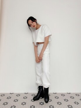 村瀬紗英さん(レディース・159cm)の夏コーディネート