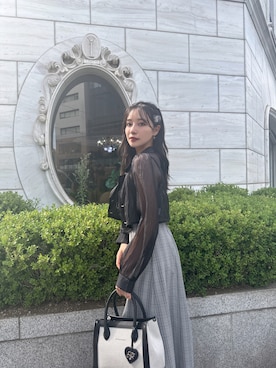 「ANDGEEBEE（アンジービー）のアイテム（ワンピース/ドレス）」を使った、村瀬紗英さん（レディース・159cm）の冬コーディネート